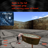 Death in the tub Halloween prop -crate