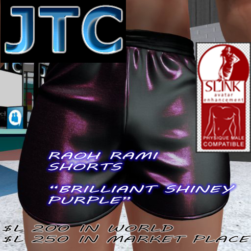 JTC Rami Shorts -Slink - Brilliant Shiny Purple