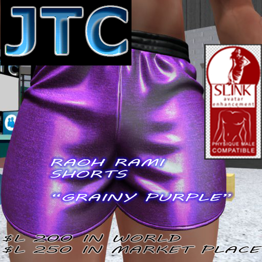 JTC Rami Shorts -Slink - Brilliant Grainy Purple-
