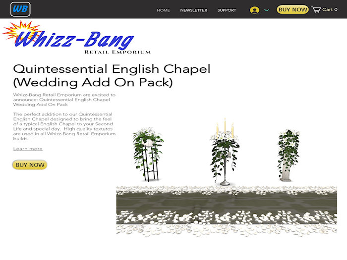  English Chapel Wedding (Add On Pack)