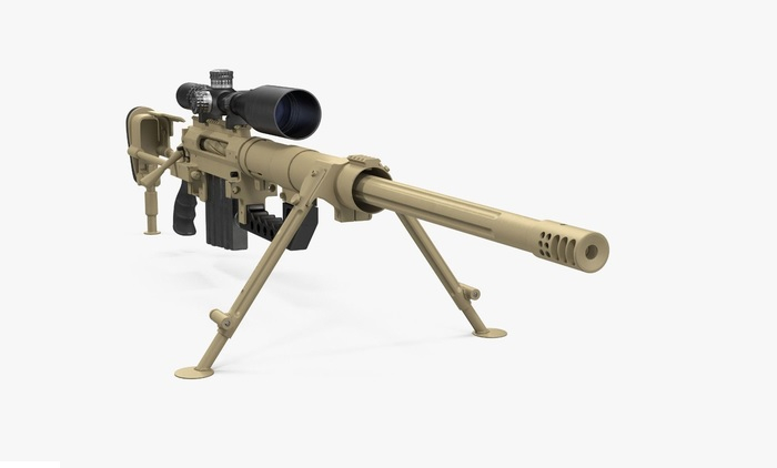 Full Perm Scripted CheyTac M200 Sniper Rifle  100% Mesh Desert Camo