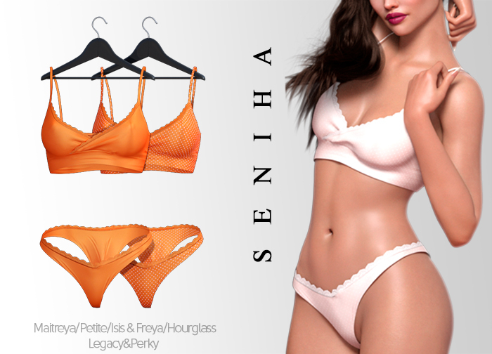 Seniha. Caren Set // Orange