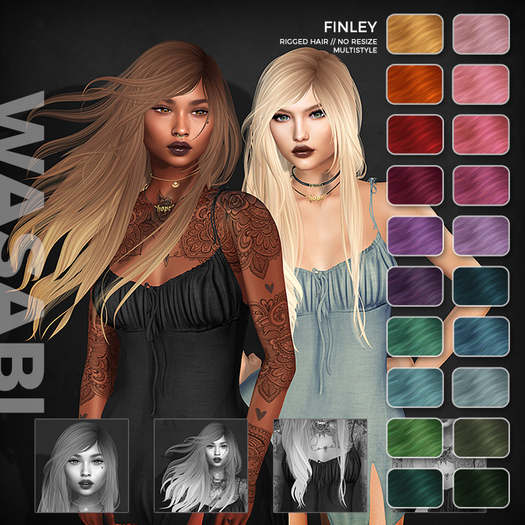 Wasabi // Finley Mesh Hair - Fireworks