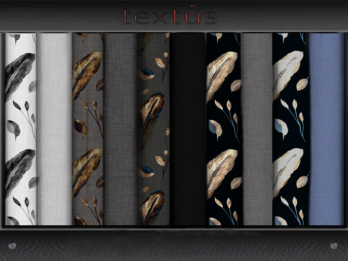Linen fabric Feather