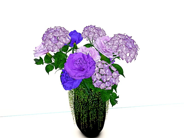 [AE] Garden Store- Hydrangea and Lilac Roses Tall