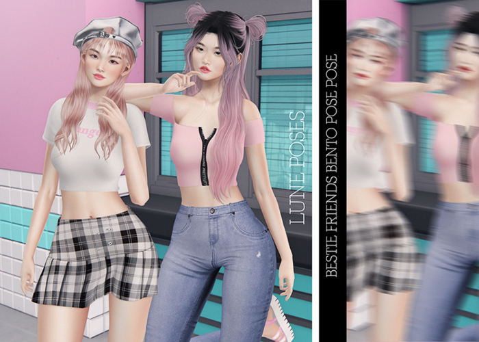 {{ LUNE }} BESTIE FRIENDS BENTO POSE