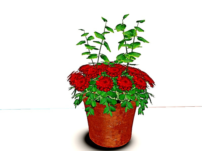 [AE] Garden Store-Red Chrysanthemum Patch