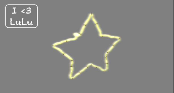 I<3LuLu Neon Star