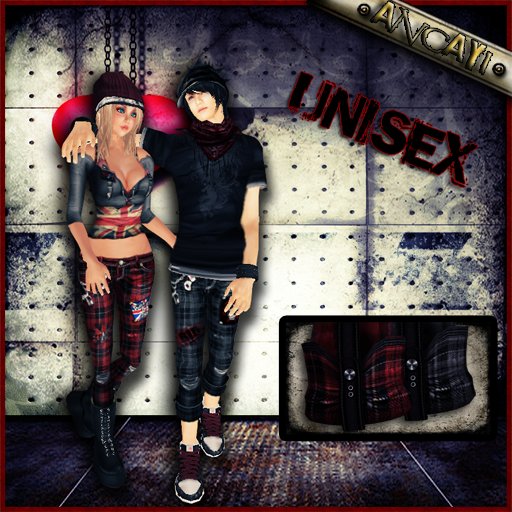 [ ANCAYI ] Punkies Jeans UNISEX ( Black version )