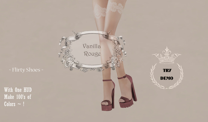 Flirty Shoes with Color Change HUD ~ Maitreya