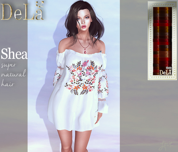 =DeLa*= Mesh Hair "Shea" Reds