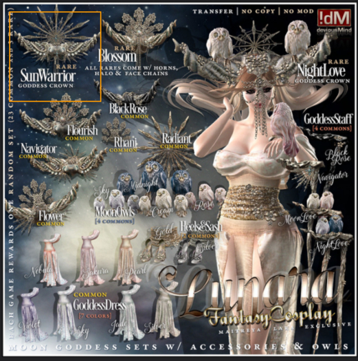 !dM Lunara **SUN WARRIOR** (BOX #26 LARA) RARE LOOTBOX