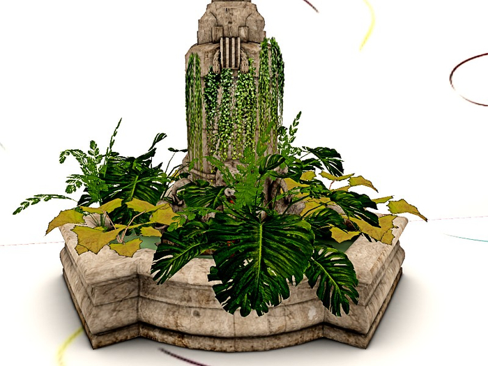 [AE] Garden Store- Lush Leaves  Fountain