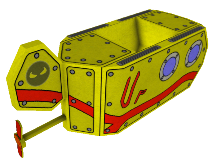 MadPea Cardboard Vehicle 12. Submarine RARE