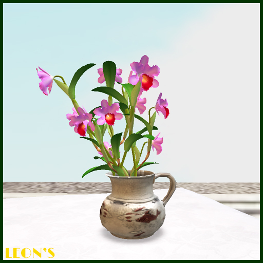 Small pink Orchids in Jug - RESIZE COPY