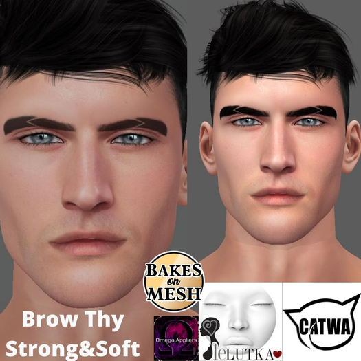 !O.S! Brow Thy Strong&Soft- BOM/ Omega/Catwa/Lelutka/Classic