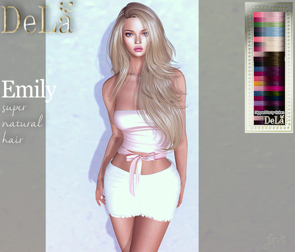 =DeLa*= Mesh Hair "Emily" Dipped Party Colors