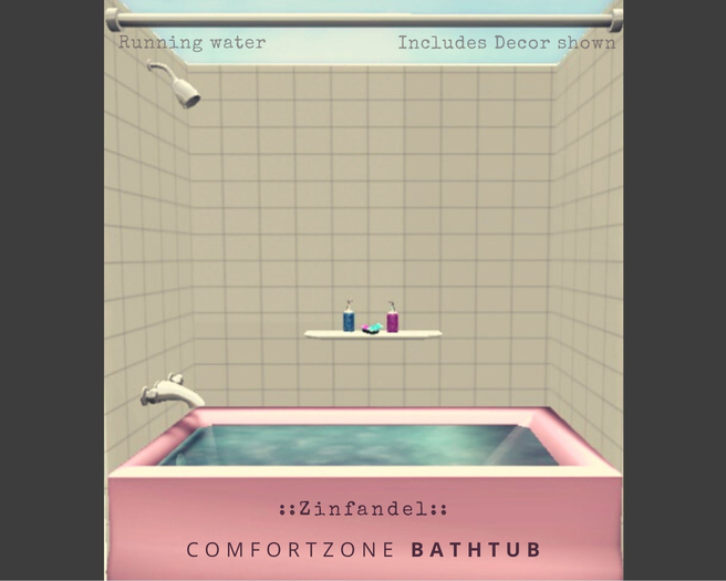 ::Zinfandel:: ComfortZone Bath Tub ( Pink )