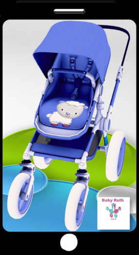 blue  sweet sheep .. stroller hud from Baby Ruth