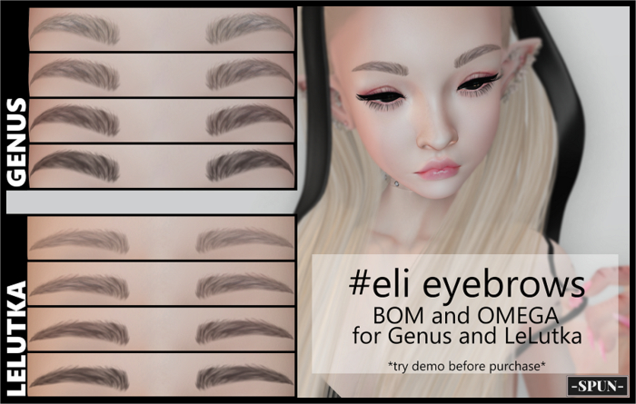 -SPUN- #eli eyebrows set BOM/OMEGA