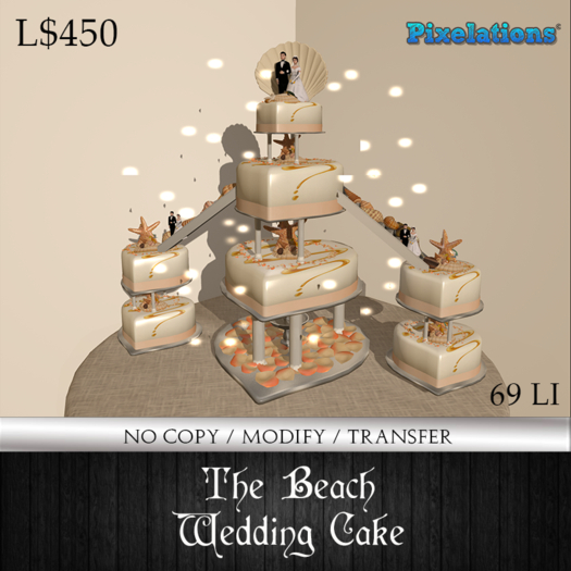 :Pixelations: The Beach Wedding Cake [boxed]