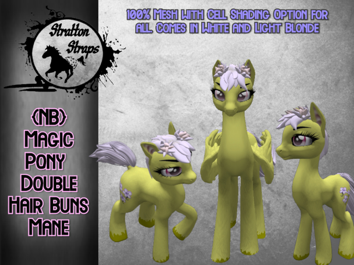 [STST] {NB} Magik Pony Hair Buns Mane