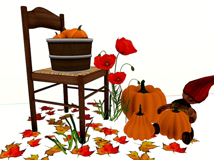 [AE] Garden Store- Fall Pumpkin w/ Gnome Decor