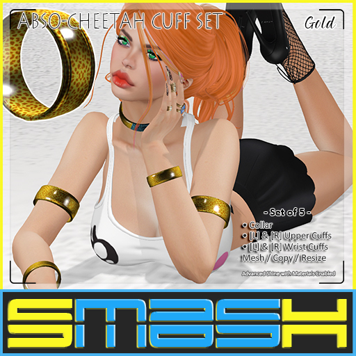 SMASH - Abso-Cheetah Cuff SET (Gold)