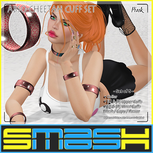 SMASH - Abso-Cheetah Cuff SET (Pink) BAG