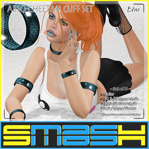 SMASH - Abso-Cheetah Cuff SET (Blue)