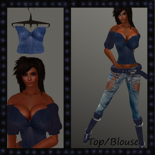 Hb-HotDenim Top/Blouse