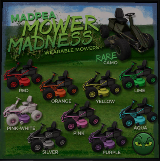 MadPea Mower Madness - Pink & White