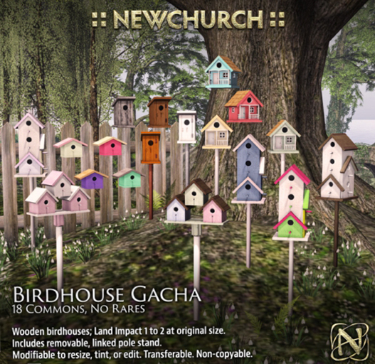 :: N :: Simple Wide Birdhouse, Green (Unpack me)