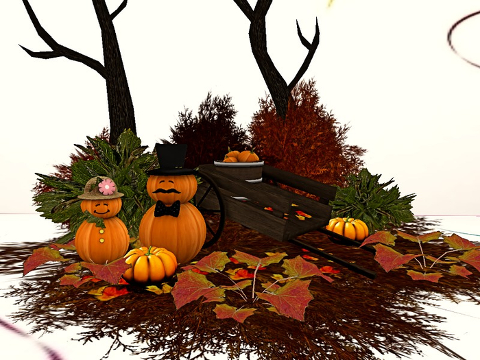[AE] Garden Shop- Fall Decor Mr & Mrs Pumpkin