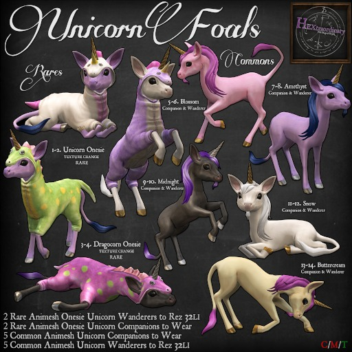 13. *HEXtraordinary* Unicorn Foal - Buttercream Companion