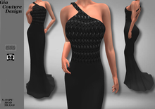 "GCD" Penny Gowns Black