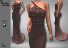 "GCD" Penny Gowns Mocha