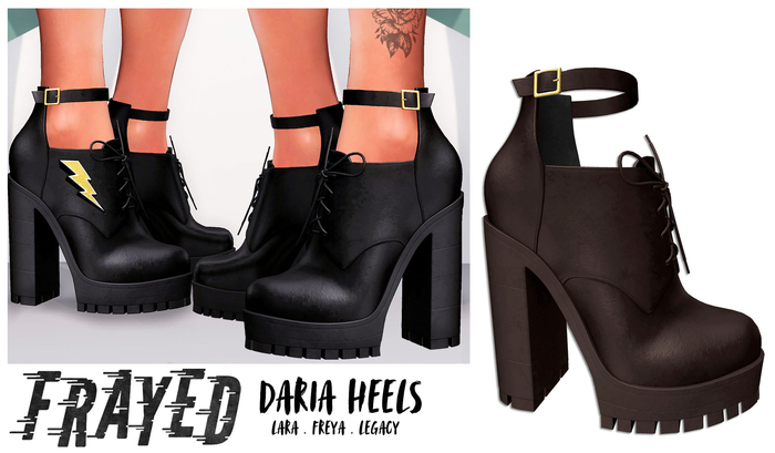 Frayed - Daria Heels - Brown