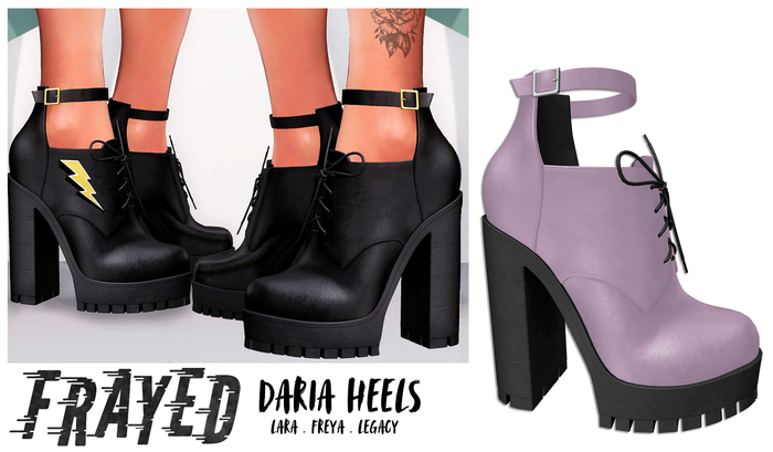 Frayed - Daria Heels - Pink