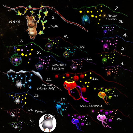 5.Yokai - Dream Lanterns - Flower Lantern (green)