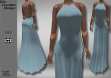 "GCD" Lizbeth Silk Gowns Blue