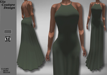 "GCD" Lizbeth Silk Gowns Green