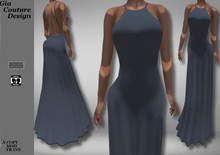 "GCD" Lizbeth Silk Gowns Slate