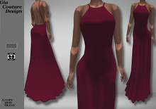 "GCD" Lizbeth Silk Gowns Wine