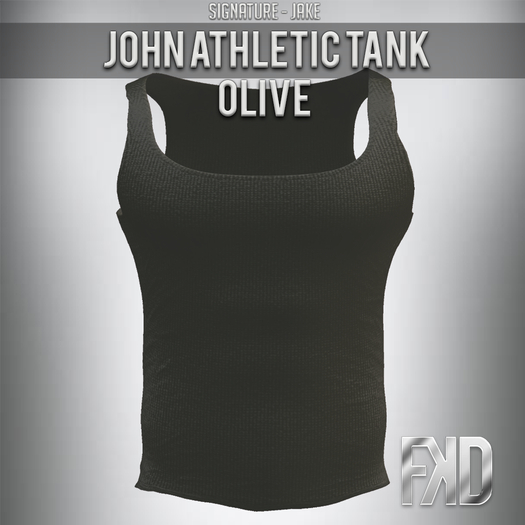[FKD] JOHN ATHLETIC TANK - OLIVE