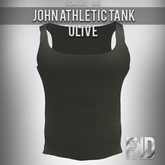 [FKD] JOHN ATHLETIC TANK - OLIVE