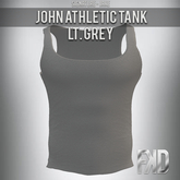 [FKD] JOHN ATHLETIC TANK - LT. GREY