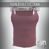 [FKD] JOHN ATHLETIC TANK - BUBBLEGUM