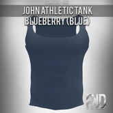 [FKD] JOHN ATHLETIC TANK - BLUEBERRY