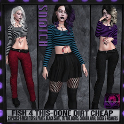 7 Sn@tch Ever Striped Crop Tops (Red/All Sizes)